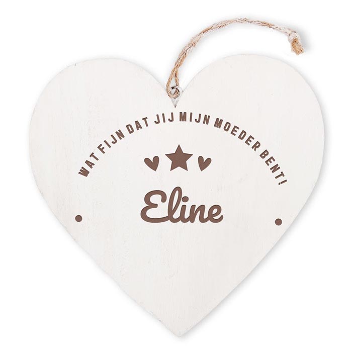 moederdag hart cadeau hout